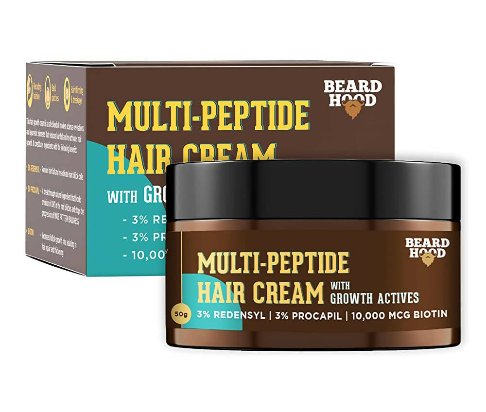 Beardhood Multi-Peptide Hair Cream | Grocsy