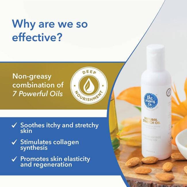 The Moms Co Natural Stretch Oil | Grocsy
