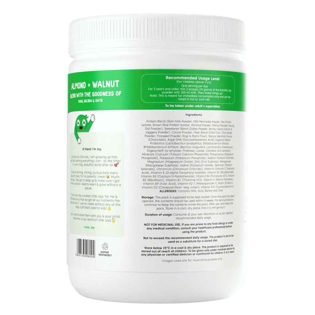 Little Joys Nutrimix Lite Powder for Young Kids (2-6 Years) - Chocolate Flavour | Grocsy
