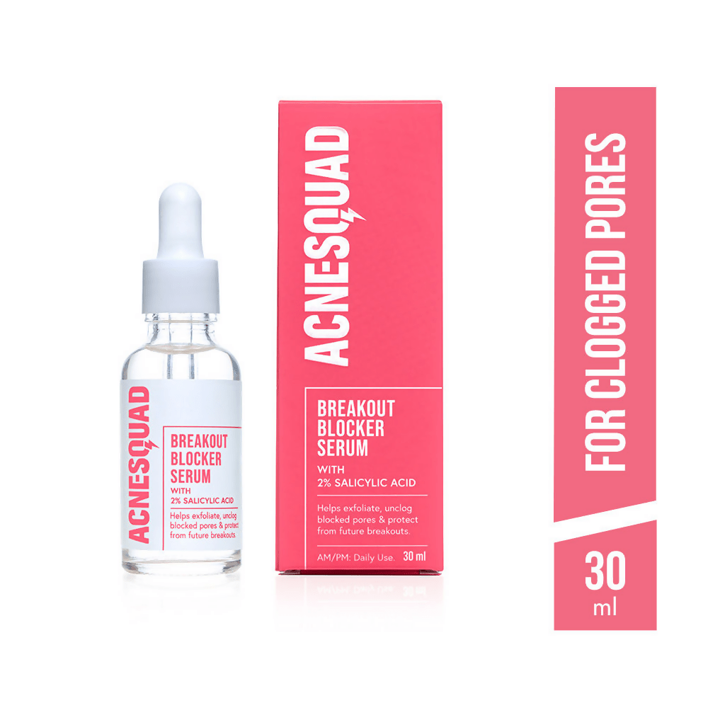 Acne Squad 2% Salicylic Acid Serum For Blackheads & Whiteheads | Grocsy
