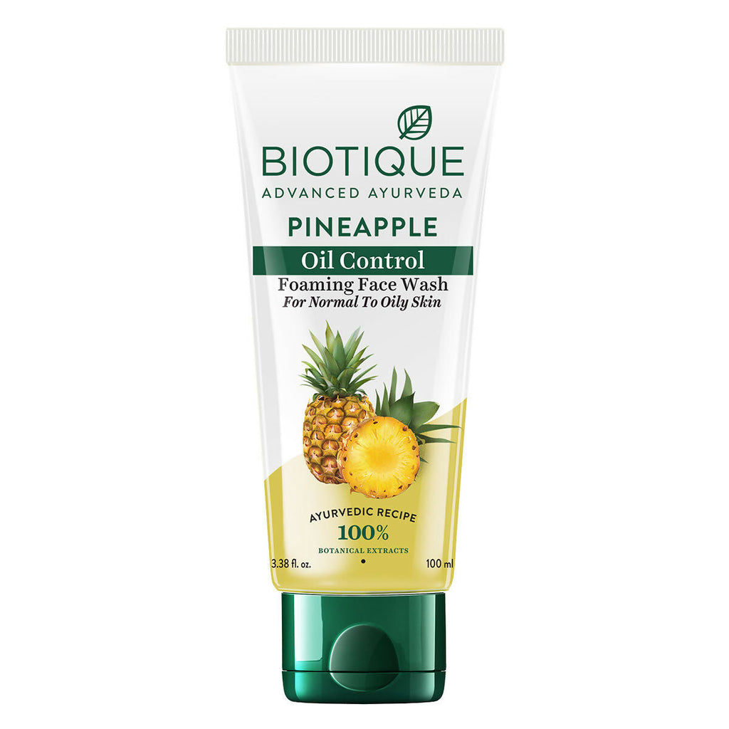 Biotique Bio Pineapple Oil Control Foaming Face Wash | Grocsy