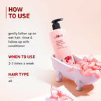 Plum Hibiscus & Ceramides Shampoo For Long, Healthy Hair | Grocsy