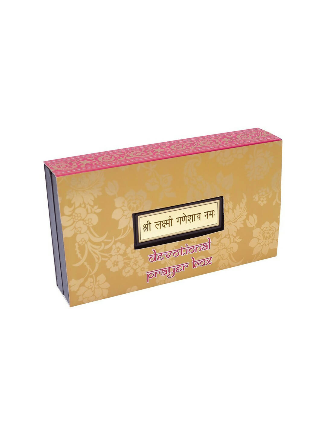 Golden Peacock 24 KT Gold-Polished Laxmi, Ganesha, Saraswati Pooja Box | Grocsy