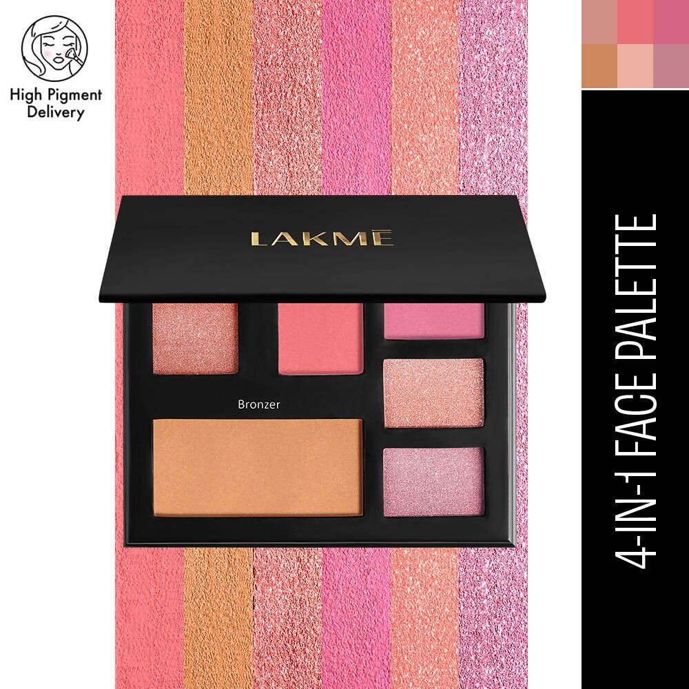 Lakme Glitterati 4 In 1 Face Palette - Day Queen | Grocsy