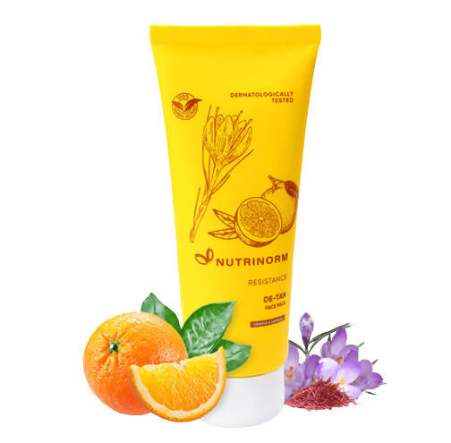 Nutrinorm Resistance Orange Saffron De-Tan Face Pack | Grocsy