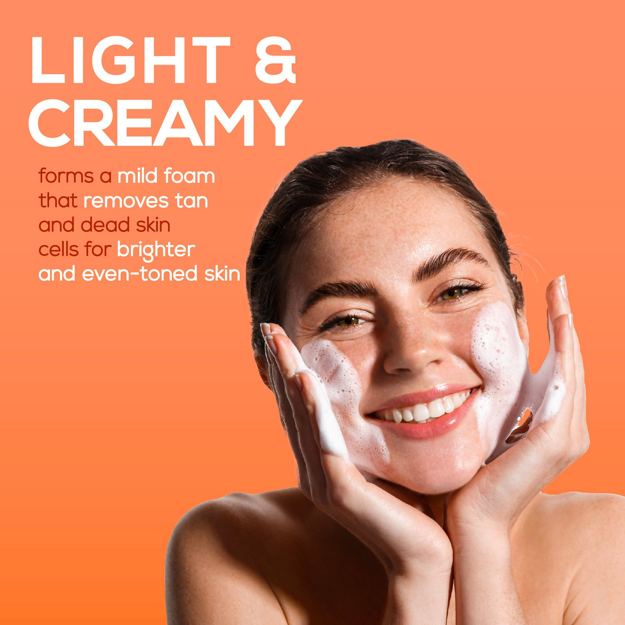 Joy De Tan Papaya Face Wash For Dark Spots Tan & Dead Skin Removal | Grocsy