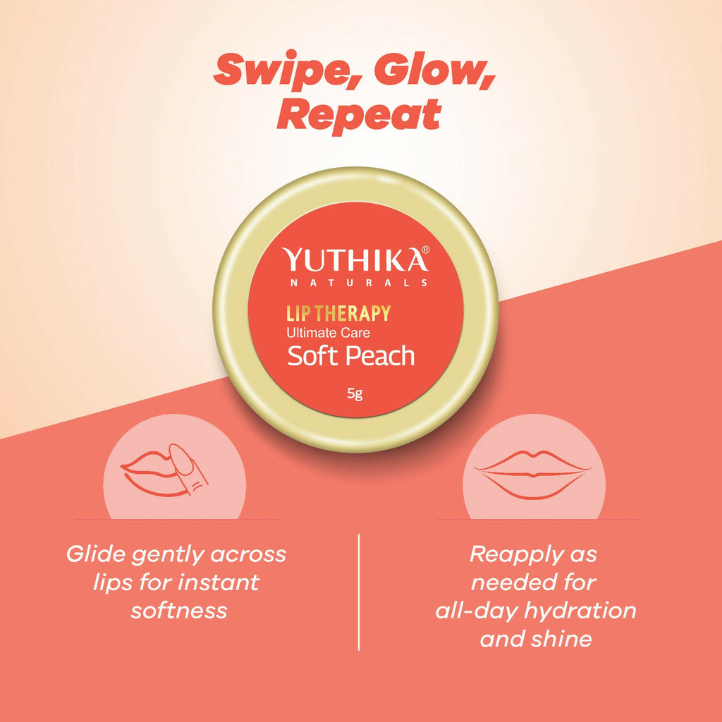Yuthika Moisturizing Lip Balm – Soft Peach | Grocsy