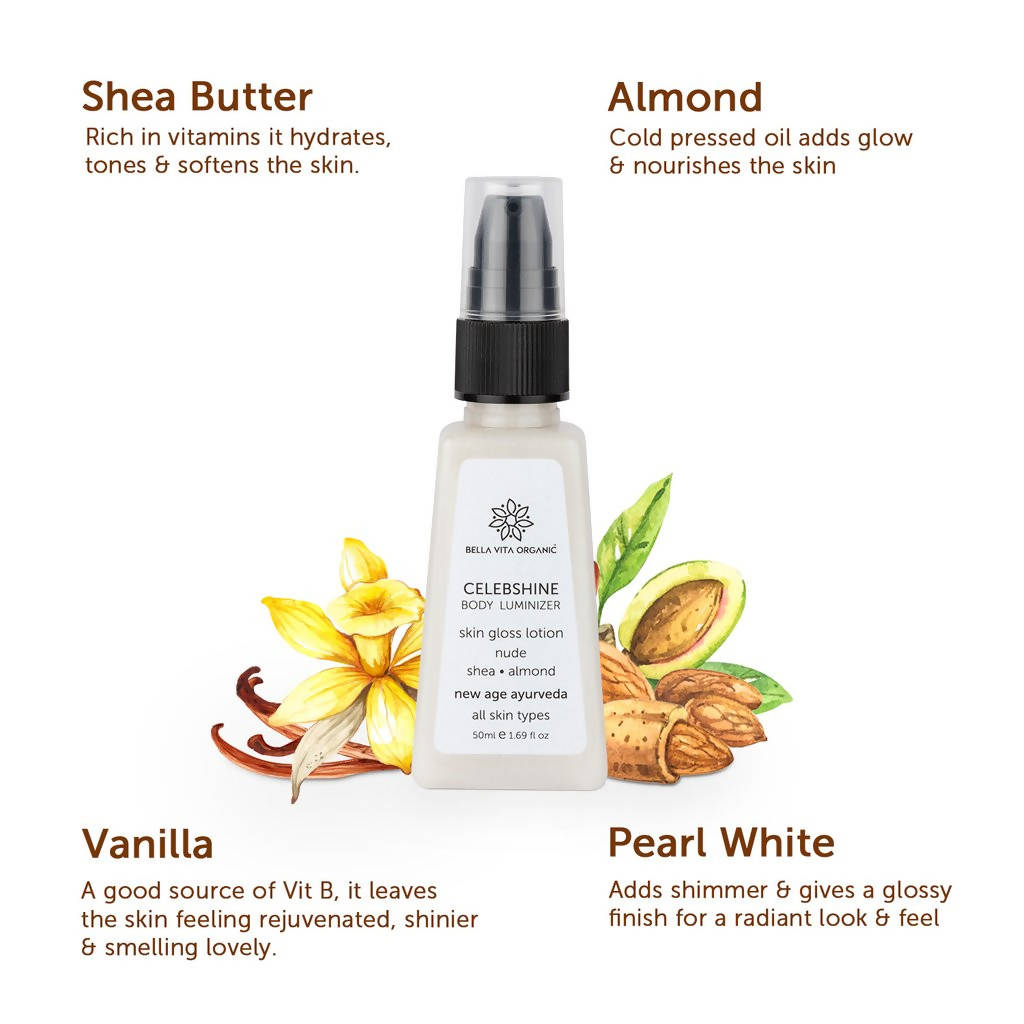 Bella Vita Organic Celeb Shine Body Luminizing Shimmer | Grocsy