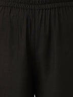 Joban Fashion Black Rayon and Embroidered Work Straight Kurta Bottom Set | Grocsy