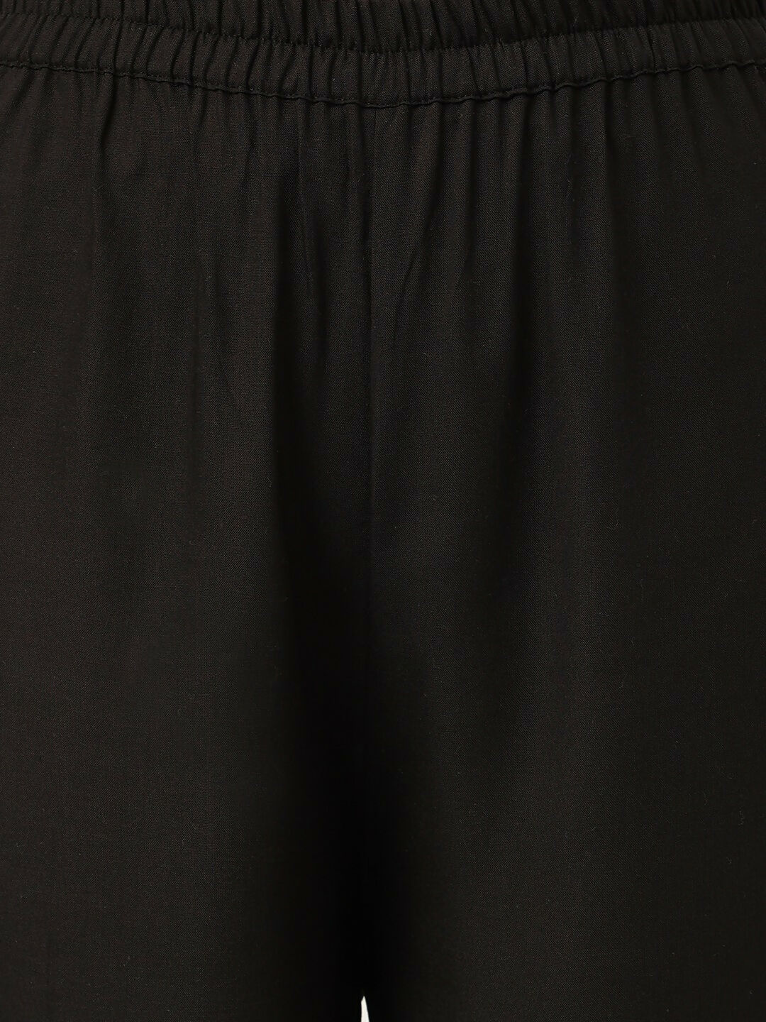 Joban Fashion Black Rayon and Embroidered Work Straight Kurta Bottom Set | Grocsy