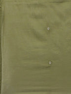 Yufta Women Olive Green Regular Pure Cotton Kurta with Palazzo & With Dupatta | Grocsy