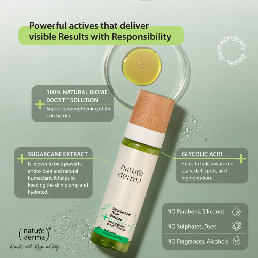 Nature Derma Glycolic Acid Toner Essence | Grocsy