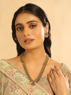 Nuyug 18K Gold Plated Temple Bliss Minimal Necklace Set | Grocsy