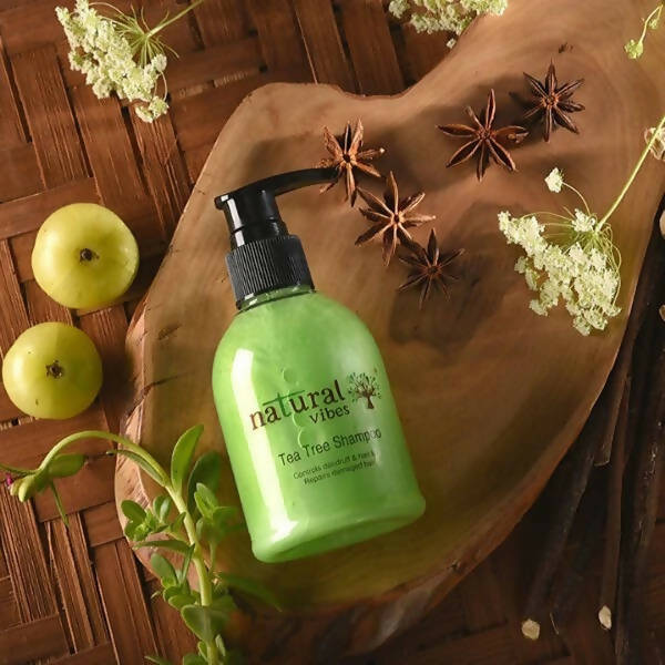 Natural Vibes Ayurvedic Tea Tree Shampoo | Grocsy