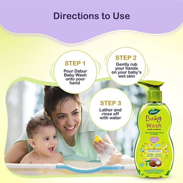 Dabur Baby Wash Gentle Nourishing | Grocsy