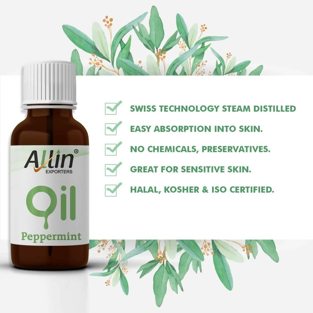 Allin Exporters Peppermint Essential Oil | Grocsy