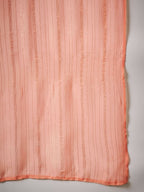 Peach Georgette Handwork Unstitched Dress Material - Hanika | Grocsy