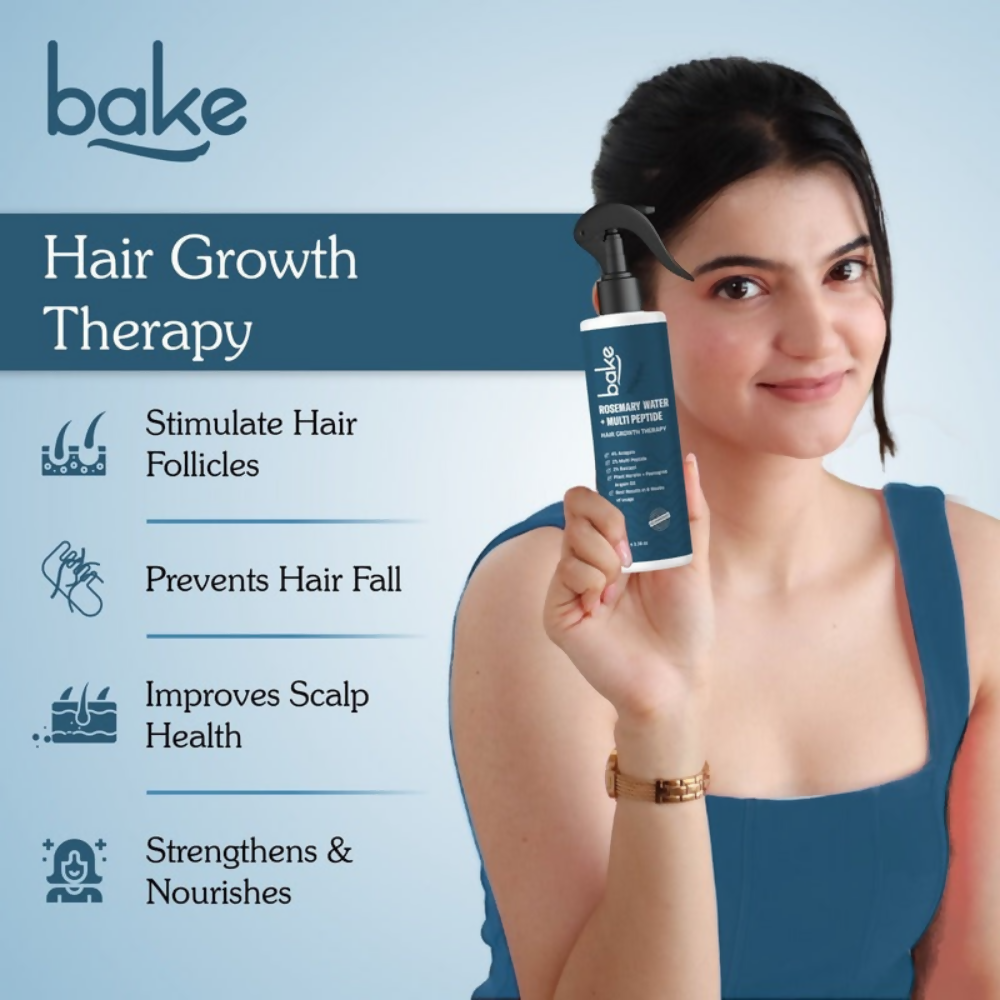 Bake Rosemary Water Hair Growth Spray with Multi Peptides | Grocsy