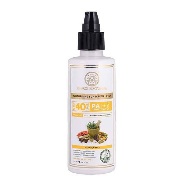 Khadi Natural Moisturising Sunscreen Lotion SPF 40 | Grocsy