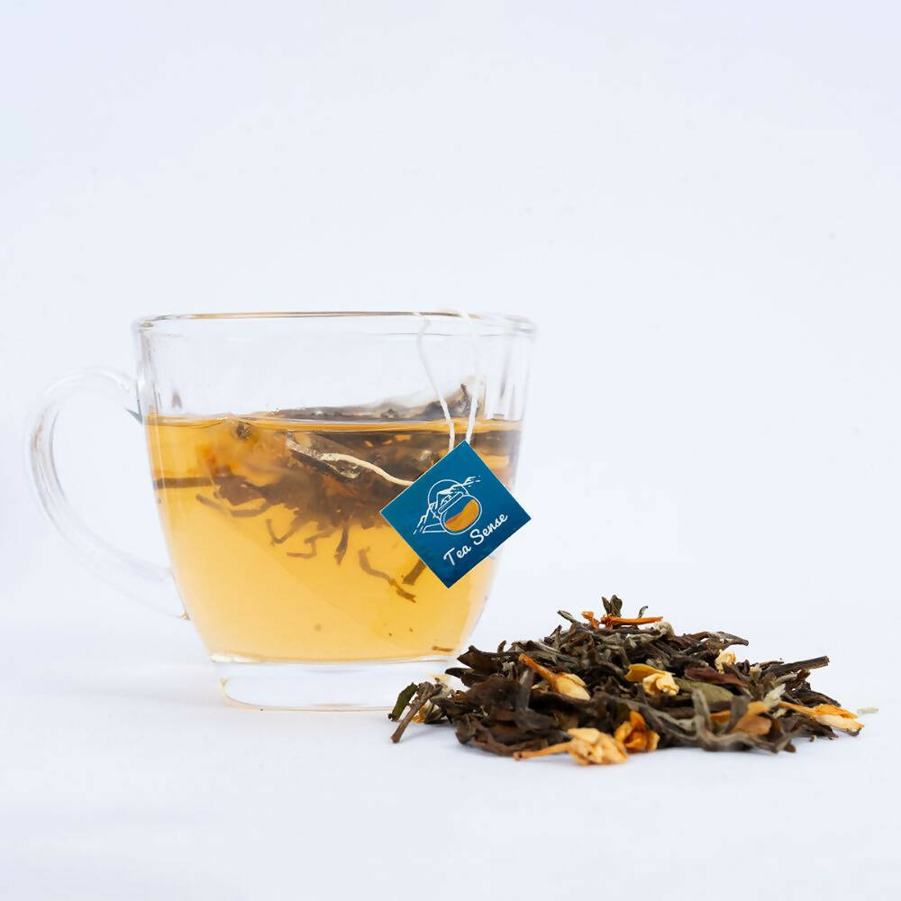 Tea Sense Jasmine White Tea Bags Box | Grocsy