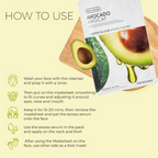 The Face Shop Real Nature Avocado Face Mask - Korean Skincare | Grocsy