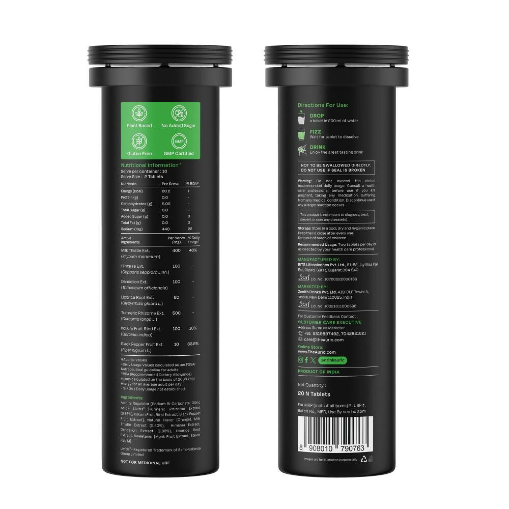 Auric Liver Advance Effervescent Tablets | Grocsy