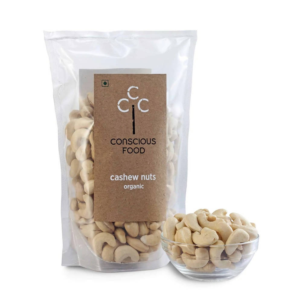 Conscious Food Organic Cashew Nuts (Kaju) | Grocsy