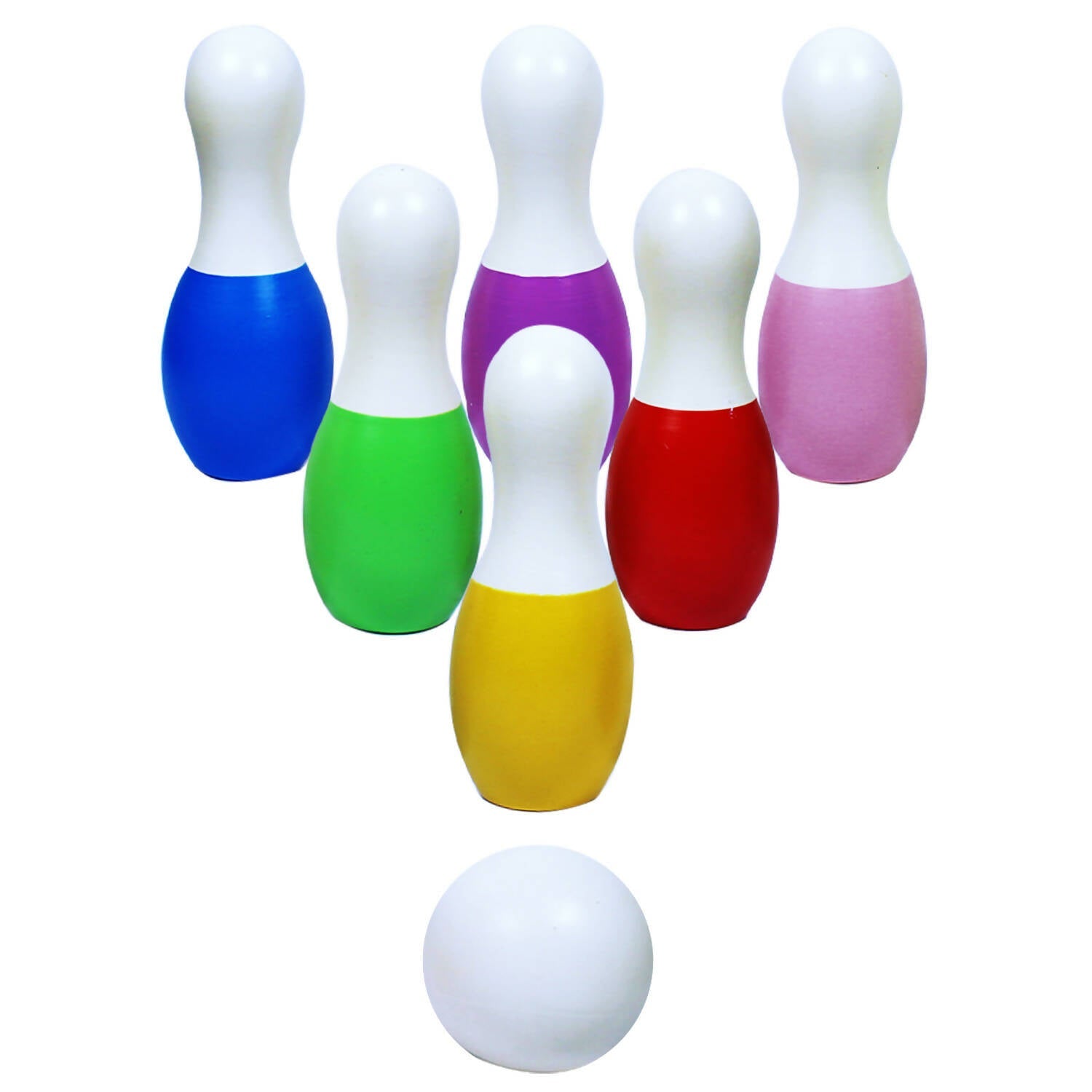 Matoyi Trapezium Rattle & Cat Stacker & Flat disk Rattle & Color Bowling Pin For Kids | Grocsy