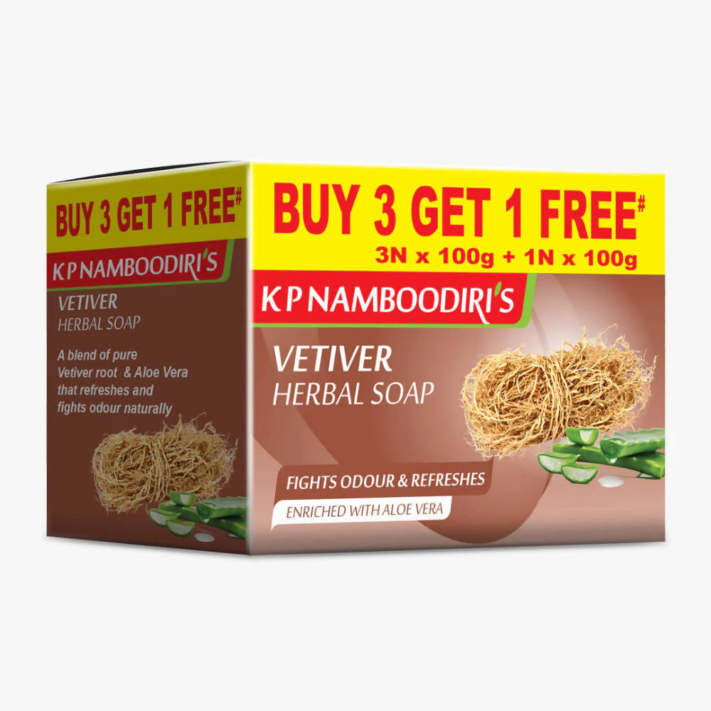 Kp Namboodiri's Vetiver Herbal Soap | Grocsy