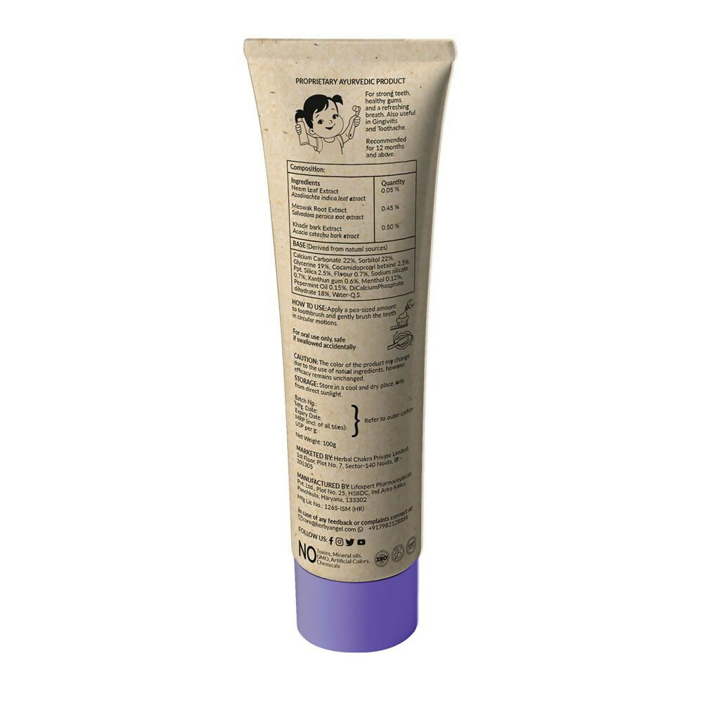 Herby Angel Berry Burst Toothpaste for Kids | Grocsy