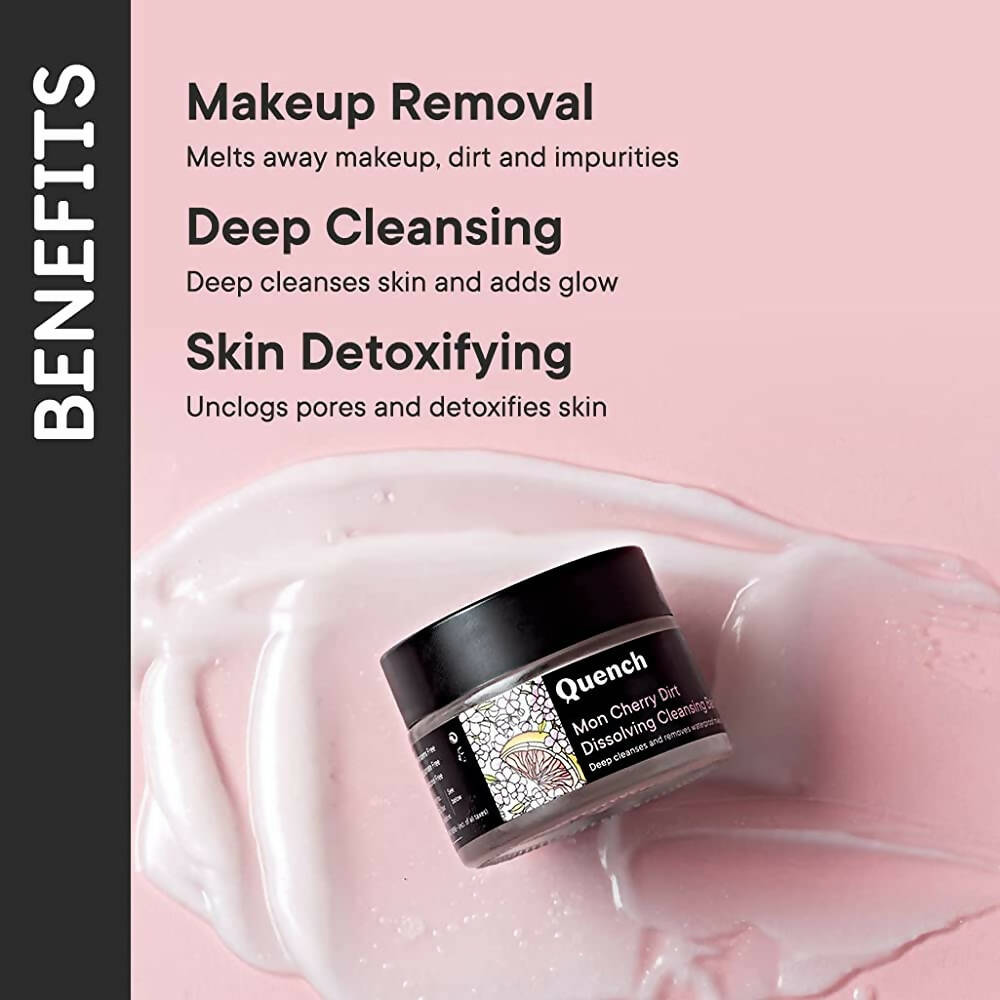 Quench Botanics Mon Cherry Dirt Dissolving Cleansing Balm - Korean Skincare | Grocsy