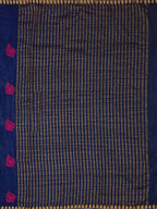 Mimosa Women's Navy Blue Banarasi Chiffon Saree | Grocsy