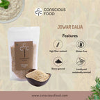 Conscious Food Organic Split Sorghum (Jowar Dalia) | Grocsy