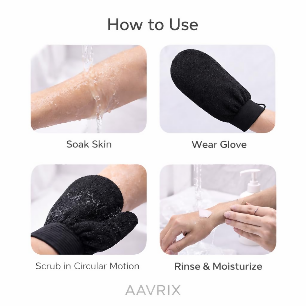 Bronson Professional Exfoliating Bath Glove Body Scrubber Mitt Loofah | Grocsy