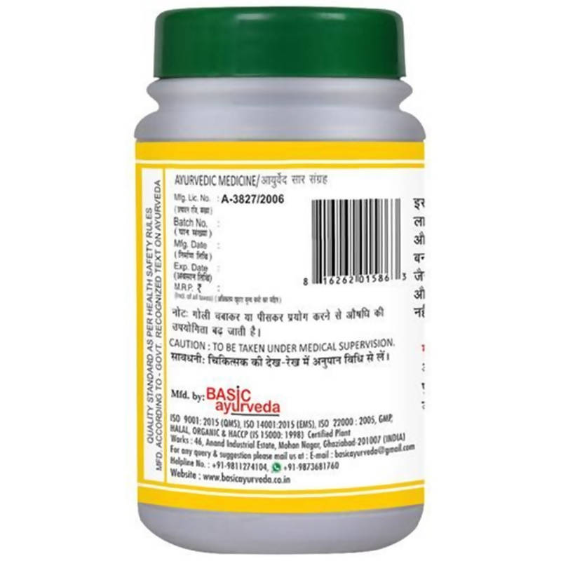 Basic Ayurveda Pradarantak Ras Tablet | Grocsy