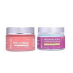 Our Cares Moisturizer With Hyaluronic Acid Vitamin E + Night Cream - Combo | Grocsy