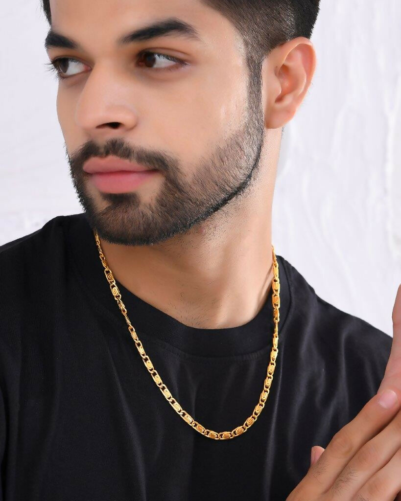 VOJ Gold-Polished Statement Chain | Grocsy