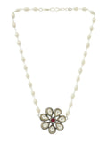 Flower Kundan Necklace - Ruby Raang | Grocsy