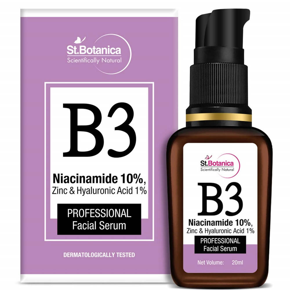 St.Botanica B3 Niacinamide, Zinc & Hyaluronic Acid Professional Facial Serum | Grocsy