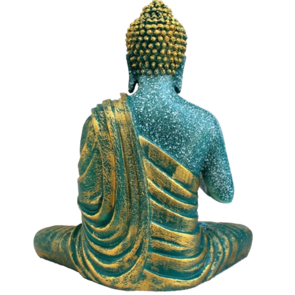 ESPLANADE Resin Meditating Buddha Showpiece | Grocsy