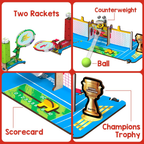 Smartivity Tabletop Tennis Game Kit For Kids 6 To 12, 2-Player Stem Toy With Mechanical Rackets & Scoreboard | Grocsy