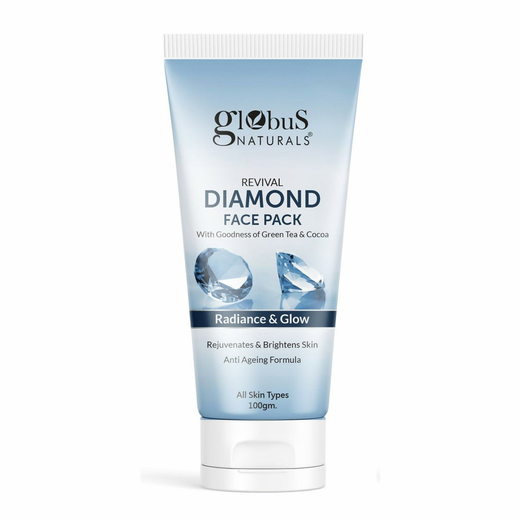 Globus Naturals Revival Diamond Face Pack, Natural & Ayurvedic Formula | Grocsy