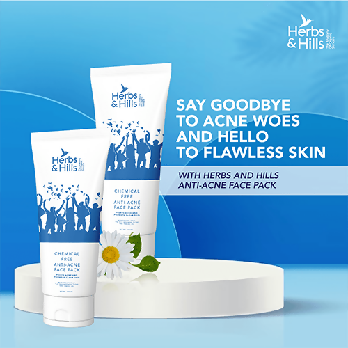 Herbs & Hills Anti Acne Face Pack | Grocsy