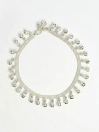 NVR Women Set of 2 Silver Plated Ghunguru Beaded Anklet | Grocsy