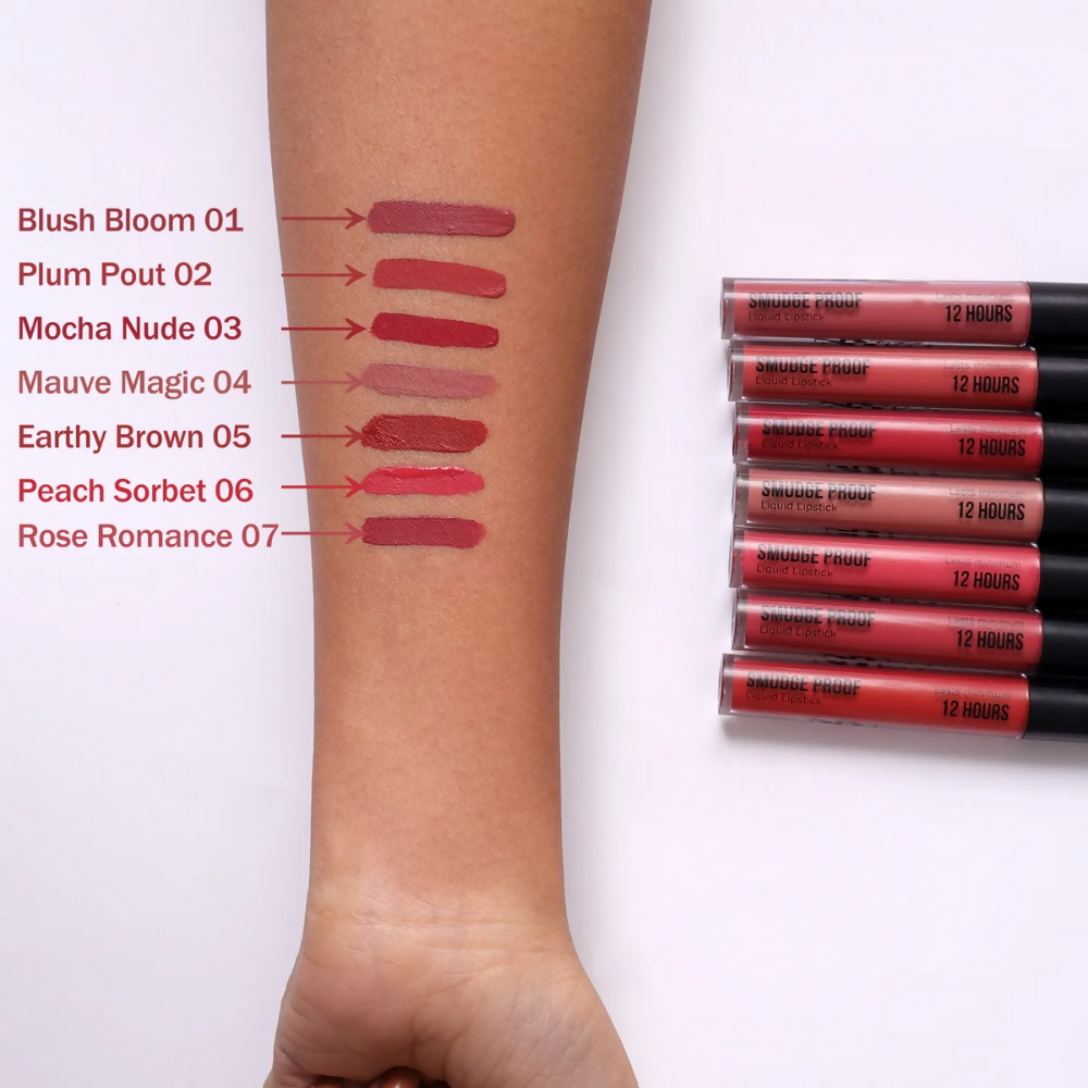 NY Bae Smudge Proof Liquid Lipstick - Earthy Brown 05 | Grocsy