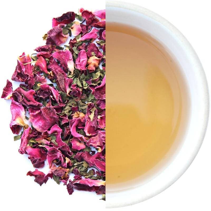The Tea Trove - Tulsi Rose Herbal Tea | Grocsy