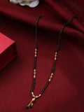 NVR Women Ethnic Gold-Polished Beaded Mangalsutra | Grocsy