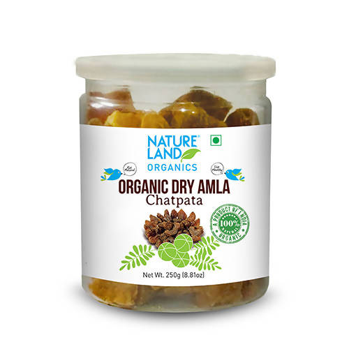 Nature Land Organics Dry Amla Candy Chatpata | Grocsy