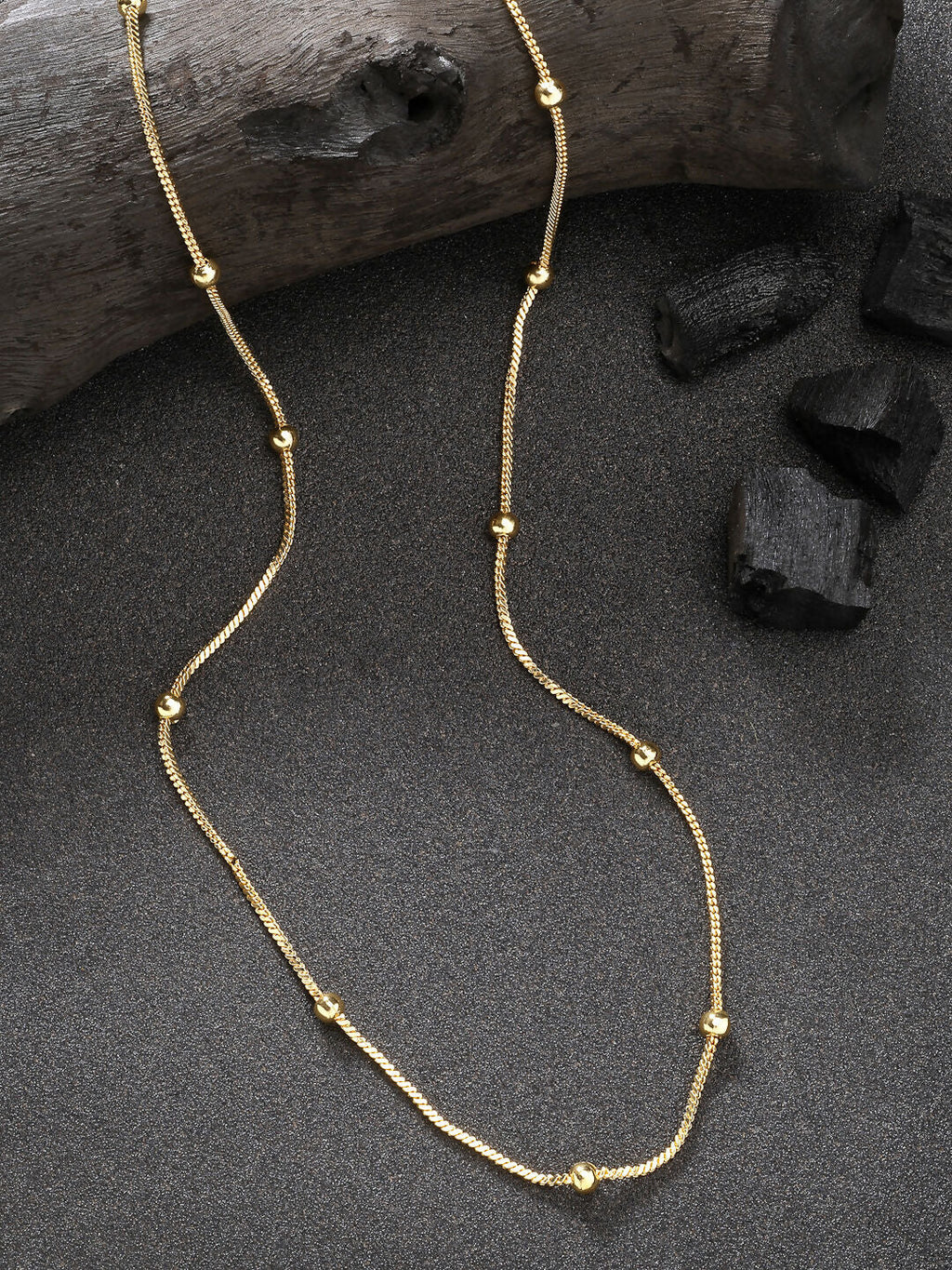 NVR Women's Set of 2 Silver & Gold Rhodium-Plated Minimal Chain | Grocsy