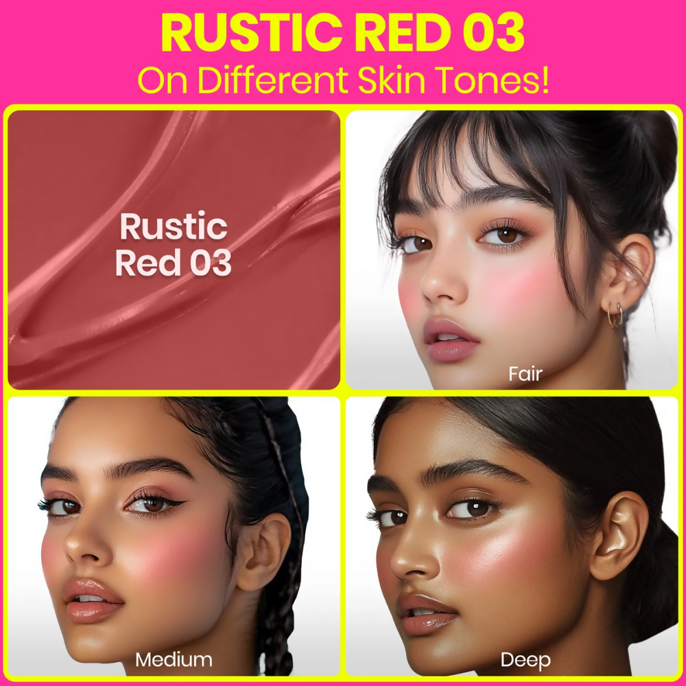 NY Bae Dewy Creme Blush – Rustic Red 03 | Grocsy